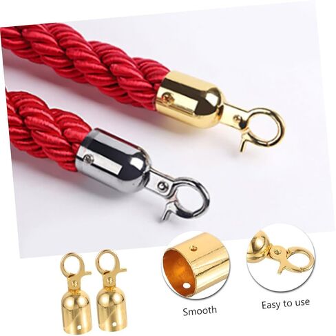 Doitool 2PCS DANENTERDRAIL ROPE ROPE STOVERS SPOPPERS أنيقة الخطاف لفندق المنزل ومركز التسوق تستخدم أغطية نهاية سلك متعددة الاستخدامات مع التصميم in Saudi Arabia