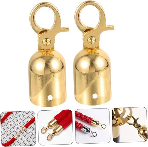 Doitool 2PCS DANENTERDRAIL ROPE ROPE STOVERS SPOPPERS أنيقة الخطاف لفندق المنزل ومركز التسوق تستخدم أغطية نهاية سلك متعددة الاستخدامات مع التصميم in Saudi Arabia