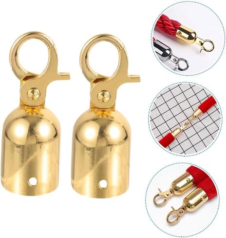 Doitool 2PCS DANENTERDRAIL ROPE ROPE STOVERS SPOPPERS أنيقة الخطاف لفندق المنزل ومركز التسوق تستخدم أغطية نهاية سلك متعددة الاستخدامات مع التصميم in Saudi Arabia