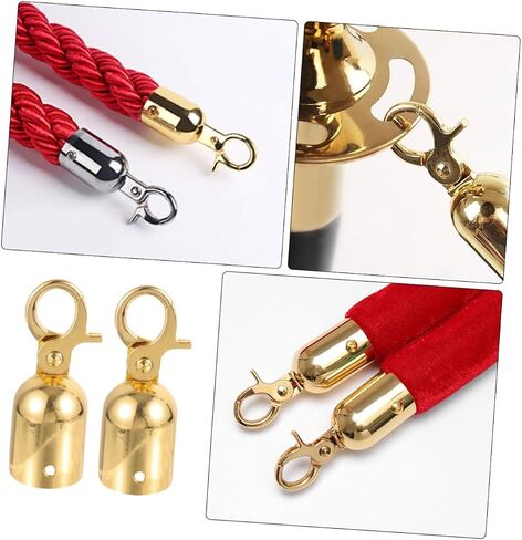 Doitool 2PCS DANENTERDRAIL ROPE ROPE STOVERS SPOPPERS أنيقة الخطاف لفندق المنزل ومركز التسوق تستخدم أغطية نهاية سلك متعددة الاستخدامات مع التصميم in Saudi Arabia