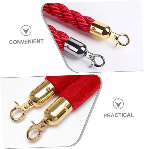 Doitool 2PCS DANENTERDRAIL ROPE ROPE STOVERS SPOPPERS أنيقة الخطاف لفندق المنزل ومركز التسوق تستخدم أغطية نهاية سلك متعددة الاستخدامات مع التصميم in Saudi Arabia