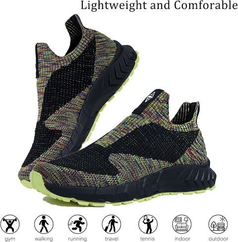 Mens Sports Anti-Slip Casual Walking Shoes Lightweight Fitness Shoes Breathable Mesh Breathable Athletic Shoes in Saudi Arabia