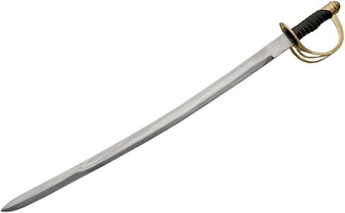 SZCO 27 "Cavalry Saber Sword - Carbon Steel Blade Sword Medieval Sword ، Sencing Sword with Brass Guard و Pommel - Sercla Swords للبالغين والجمعين in Saudi Arabia