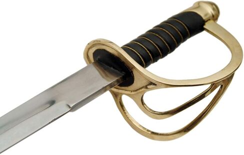 SZCO 27 "Cavalry Saber Sword - Carbon Steel Blade Sword Medieval Sword ، Sencing Sword with Brass Guard و Pommel - Sercla Swords للبالغين والجمعين in Saudi Arabia