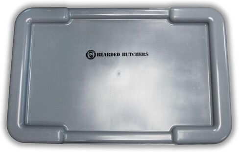 Bearded Butchers 10 Pack Disposable Blue Poly Lug Liners – 1.5 Mil Thick, Fits 50 lb Tote/Lug, Ideal for Meat Processing, Mixing & Transport, 21" x 15" x 22", Easy Cleanup, No Totes Included in Saudi Arabia