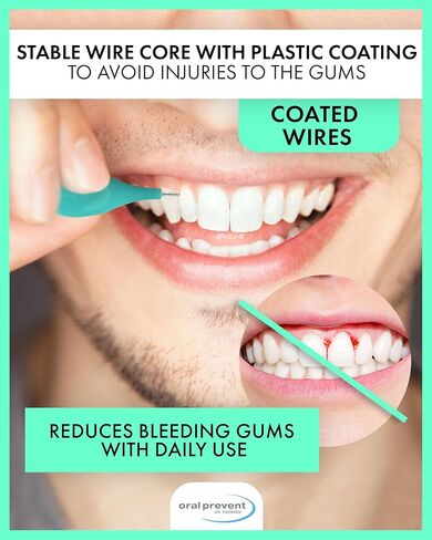 فرش القبضة الذكية بين 0.70 مم-أزرق-ISO 4-تنظيف عميق بين الأسنان-اختيارات الأسنان فائقة الدقة-24 حزمة in Kuwait