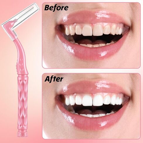50 Pcs L-Shaped Interdental Brushes,5 Sizes Braces Brush Set Interproximal Dental Brush Proxy Brushes Dental Angled Interdental Toothbrush for Braces Oral Cleaning(Multi-Colored) in Saudi Arabia