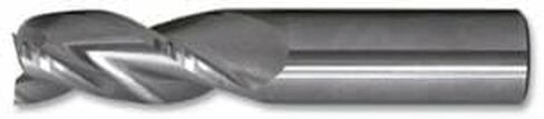 Cleveland C72402 CEM-AM3 Imperial Long Corner Radius End Mill, 1/2 in Dia Cutter, 0.06 in Corner Radius, 2 in Length of Cut, 3 Flutes, 1/2 in Dia Shank, 4 in OAL, Bright (Each) in Kuwait