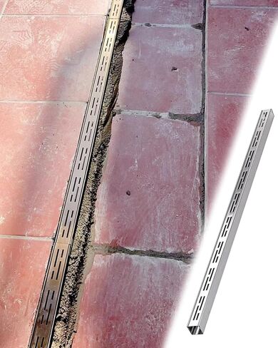 مزراب صرف ضئيل تحت الأرض - طول 1M ، نظام تصريف الأرضيات الفولاذ المقاوم للصدأ لممر المرآب ، خندق سور لخط الصرف الصحي (100 × 10 × 5 سم/39.4x3.9x2in) in Kuwait