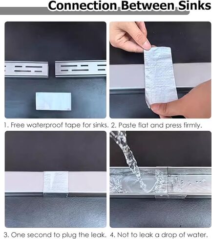 مزراب صرف ضئيل تحت الأرض - طول 1M ، نظام تصريف الأرضيات الفولاذ المقاوم للصدأ لممر المرآب ، خندق سور لخط الصرف الصحي (100 × 10 × 5 سم/39.4x3.9x2in) in Kuwait