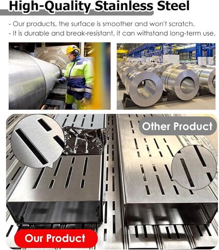 مزراب صرف ضئيل تحت الأرض - طول 1M ، نظام تصريف الأرضيات الفولاذ المقاوم للصدأ لممر المرآب ، خندق سور لخط الصرف الصحي (100 × 10 × 5 سم/39.4x3.9x2in) in Kuwait