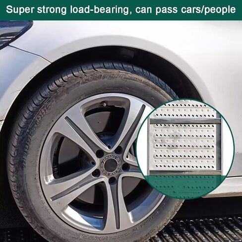 غطاء الصرف الصلب غير القابل للصدأ - غلاف صر - محلول صرف الخندق المعدني في الهواء الطلق ساحة صرف صرف حديقة على الرصيف (15 × 60 سم / 5.9x23.6 بوصة) لتدفق المياه الفعال in Kuwait