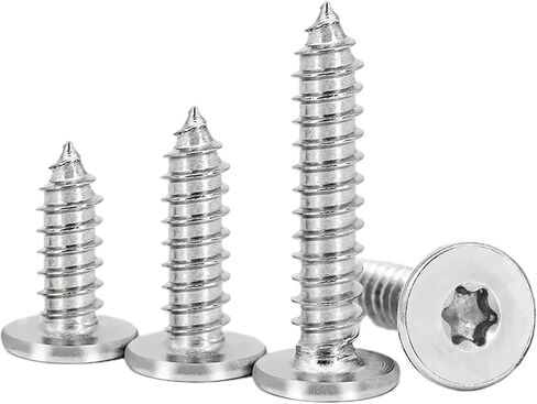 مسامير Torx Flat Head ذاتية التنصت ، M3x16 MM STAR DRIVE SPOTS ، 304 مسامير خشبية من الفولاذ المقاوم للصدأ مع صندوق تخزين و 1 PC T8 بت. (حزمة من 100) in Kuwait