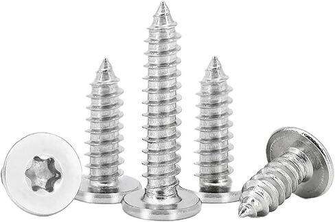 مسامير Torx Flat Head ذاتية التنصت ، M3x16 MM STAR DRIVE SPOTS ، 304 مسامير خشبية من الفولاذ المقاوم للصدأ مع صندوق تخزين و 1 PC T8 بت. (حزمة من 100) in Kuwait