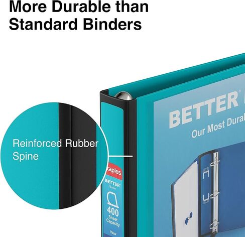 Staples 895623 أفضل 3 بوصات D 3-Ring View Binder Yellow (20245) in Saudi Arabia