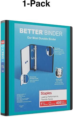 Staples 895623 أفضل 3 بوصات D 3-Ring View Binder Yellow (20245) in Saudi Arabia