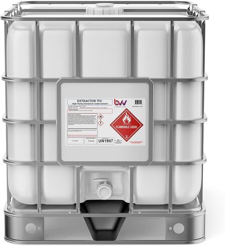 BVV High-Purity 710 Extraction Solvent for Lab and Industrial Use - Alcohol Solvent Evaporates Completely in Rotary Evaporator - No Residuals or Taste - CDA 12-A Super Solvent - 5 Gallon in Kuwait