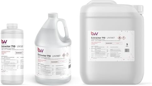 BVV High-Purity 710 Extraction Solvent for Lab and Industrial Use - Alcohol Solvent Evaporates Completely in Rotary Evaporator - No Residuals or Taste - CDA 12-A Super Solvent - 5 Gallon in Kuwait