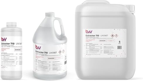 BVV High-Purity 710 Extraction Solvent for Lab and Industrial Use - Alcohol Solvent Evaporates Completely in Rotary Evaporator - No Residuals or Taste - CDA 12-A Super Solvent - 5 Gallon in Saudi Arabia