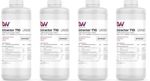 BVV High-Purity 710 Extraction Solvent for Lab and Industrial Use - Alcohol Solvent Evaporates Completely in Rotary Evaporator - No Residuals or Taste - CDA 12-A Super Solvent - 5 Gallon in Saudi Arabia