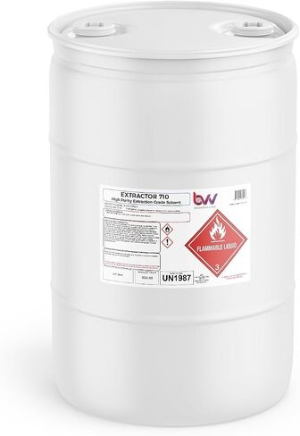 BVV High-Purity 710 Extraction Solvent for Lab and Industrial Use - Alcohol Solvent Evaporates Completely in Rotary Evaporator - No Residuals or Taste - CDA 12-A Super Solvent - 5 Gallon in Kuwait