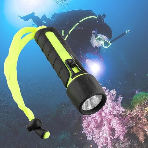 Diving Flashlight, Super Bright LED Diving Light 8000 Lumen Waterproof Underwater Torch for Scuba Diving and Other Outdoor Activities in Saudi Arabia