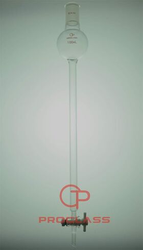 عمود كروماتوجرافيا 16 مم = OD 100ML Flask 24/40 مفصل (طول الجسم 300 مم) in Saudi Arabia