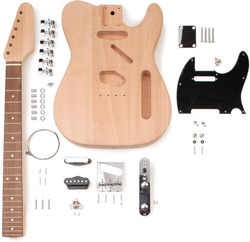 StewMac DIY S-Style Electric Guitar Kit with ColorTone 3-Tone Tobacco Sunburst Finishing Set in Saudi Arabia