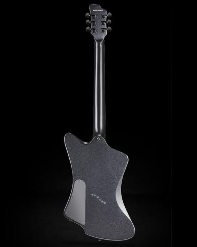 WestCreek Mirage Solid Body Electric Guitar, Mahogany Body, Maple Neck, Ebony Fretboard, Rounded End Frets, Bone Nut, 24 Frets (Black) in Saudi Arabia