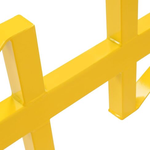 Hecasa القابلة للتكديس براند براكيت 55 جالون طبول زيت رف الثقيلة برميل الرف الفولاذ المسحوق المطلي بأصفر 1600 رطل لطبولتين in Saudi Arabia