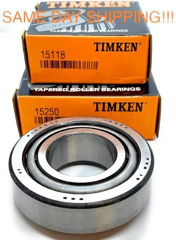 15118 & 15250 Premium Tapered Bearing & Race 15118/15250 TIMKEN Made in USA in Saudi Arabia