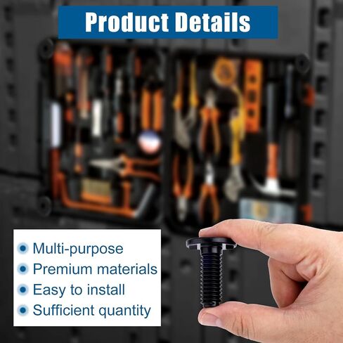6pcs Replacement Long Bolts for Suncast Storage Sheds, Plastic Long Screws Black Storage Shed Awning Bolt Accessories with Screwdriver Compatible with Suncast Shed in Saudi Arabia
