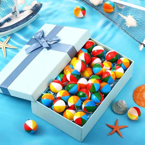 12 Pcs Summer Beach Ball Ornaments for Tree Christmas in July Ornaments Decoration 3.15 Inch Shatterproof Plastic Summer Hanging Balls for Hawaiian Party Holiday Tropical Decorative Supplies in Saudi Arabia