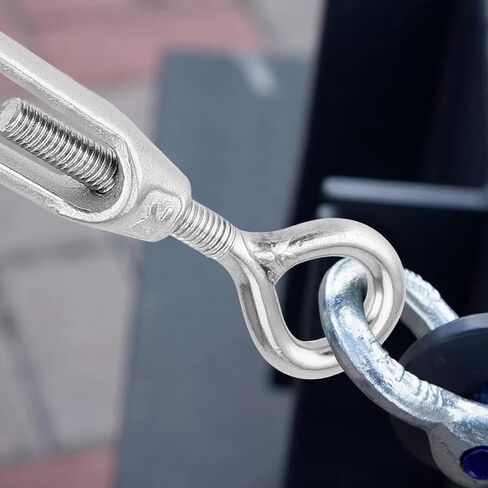 Jeuihau 20 PCS M4 Turnbuckle من الفولاذ المقاوم للصدأ العين والعيون ، وتوتر حبل الأسلاك الثقيلة لأسلاك الكابل ، وظلال الشمس ، وتركيب الخيمة in Saudi Arabia