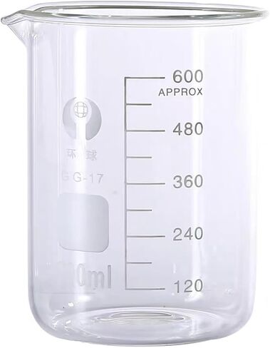 Labotatory Glass Cup Measuring Cup High Temperature Resistance (Set 1) in Kuwait