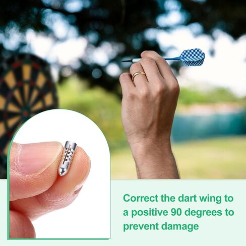 PATIKIL Dart Flight Protectors Aluminum Alloy Dart Wing Savers Fixed Degrees Professional Competition Dart Accessories in Saudi Arabia