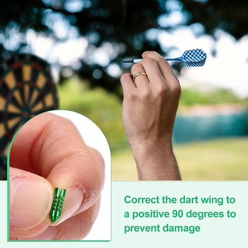 PATIKIL Dart Flight Protectors Aluminum Alloy Dart Wing Savers Fixed Degrees Professional Competition Dart Accessories in Saudi Arabia