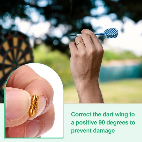 PATIKIL Dart Flight Protectors Aluminum Alloy Dart Wing Savers Fixed Degrees Professional Competition Dart Accessories in Saudi Arabia