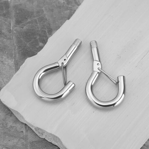 eMagTech 10pcs M4 Screw Hanging Hook with Spring Buckle Eye Hook for Most Coupling Components with Metric Internal Threads in Saudi Arabia