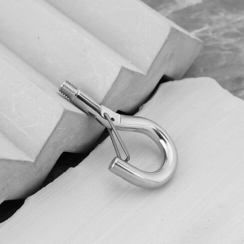 eMagTech 10pcs M4 Screw Hanging Hook with Spring Buckle Eye Hook for Most Coupling Components with Metric Internal Threads in Saudi Arabia