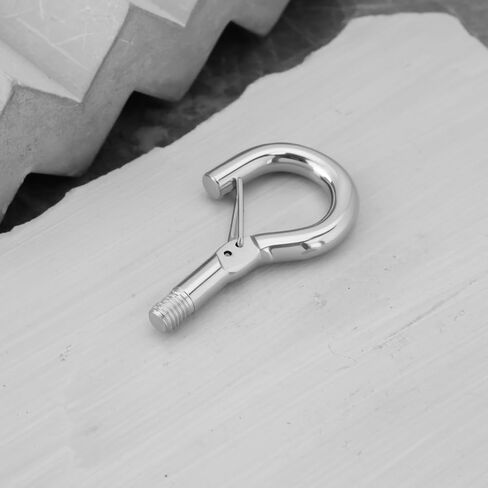 eMagTech 10pcs M4 Screw Hanging Hook with Spring Buckle Eye Hook for Most Coupling Components with Metric Internal Threads in Saudi Arabia