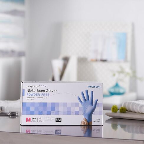 McKesson Confiderm 3.5C Nitrile Exam Gloves - Powder-Free, Latex-Free, Ambidextrous, Non-Sterile in Saudi Arabia