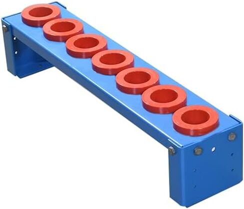 Uratech CNC Tool holder rack | HSK63A - HSK63C - HSK63E | Cold rolled steel – 16 Gauge | Powder coated finish | Lista Blue color | 7 holders capacity | Made in USA in Saudi Arabia