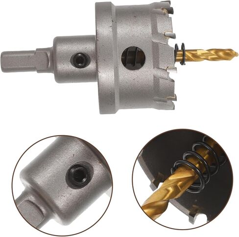 Heavy Duty Alloy Hole Saw Drill Bit Titanium Coating for Wood Aluminum Iron Plastic Metal Cutting Tool for Efficient Drilling Tasks in Saudi Arabia
