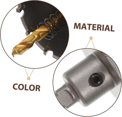 Heavy Duty Alloy Hole Saw Drill Bit Titanium Coating for Wood Aluminum Iron Plastic Metal Cutting Tool for Efficient Drilling Tasks in Saudi Arabia