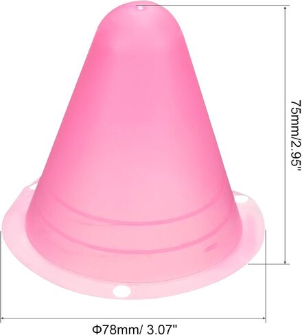 PATIKIL Agility Cones, 20 Pack Sports Cones Training Marker Round Head for Football Roller Skating Outdoor Activity, Pink in Saudi Arabia