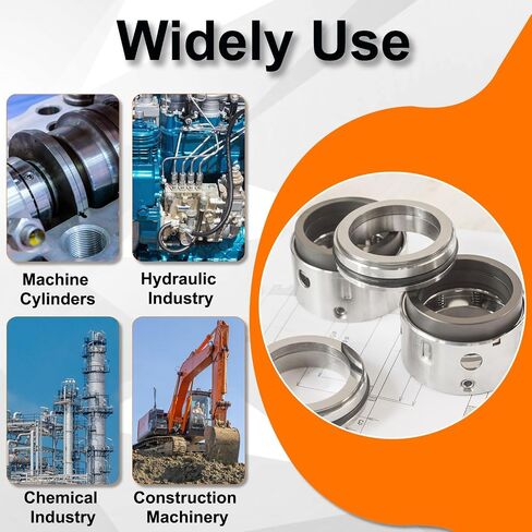 ختم زيت UXCELL ، TC 24mm × 38 مم × 8 مم غطاء مطاطي نتريل شفة مزدوجة مع زنبرك لعمود محور دافع ميكانيكي ، أسود in Kuwait