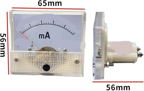 1PCS 85C1 Analog Current Meter Panel 64 * 56MM(1MA) in Saudi Arabia