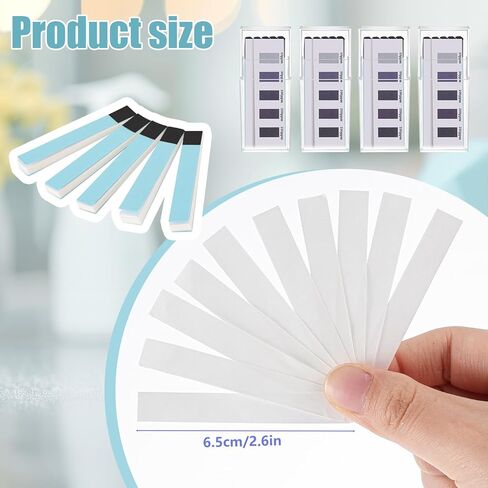 400 Pcs Chlorine Test Strips for Restaurants and Food Service 4 Vial of 100 Sanitizer Bleach Test Paper 10-250 mg/L, Instant Result in Saudi Arabia
