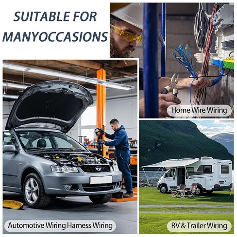 3 لفات الأسلاك الأسلاك شريط القماش 1 بوصة × 66 قدم لكل لفة لفة تآكل شريط مقاوم سهل للدموع واللصق باليد ، ومناسبة للعزلة والضوضاء تقلل من غلاف أسلاك المحرك الأسلاك in Kuwait